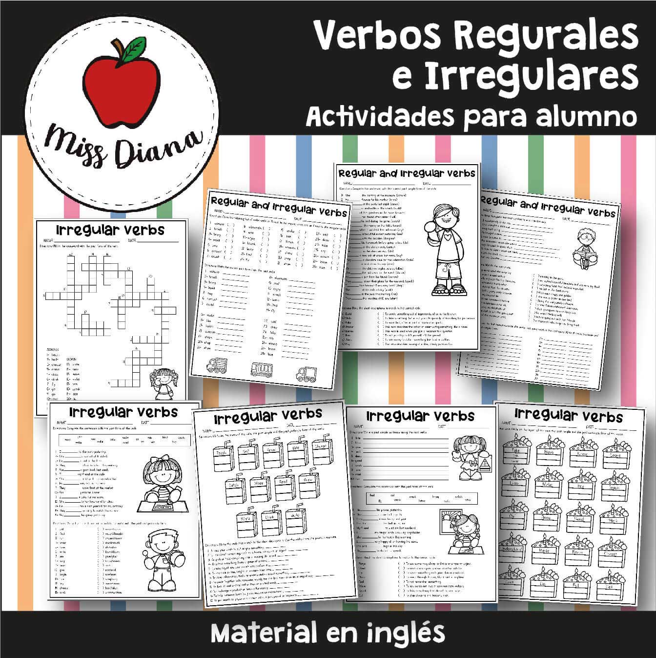 Imagen secundaria de VERBOS REGULARES E IRREGULARES