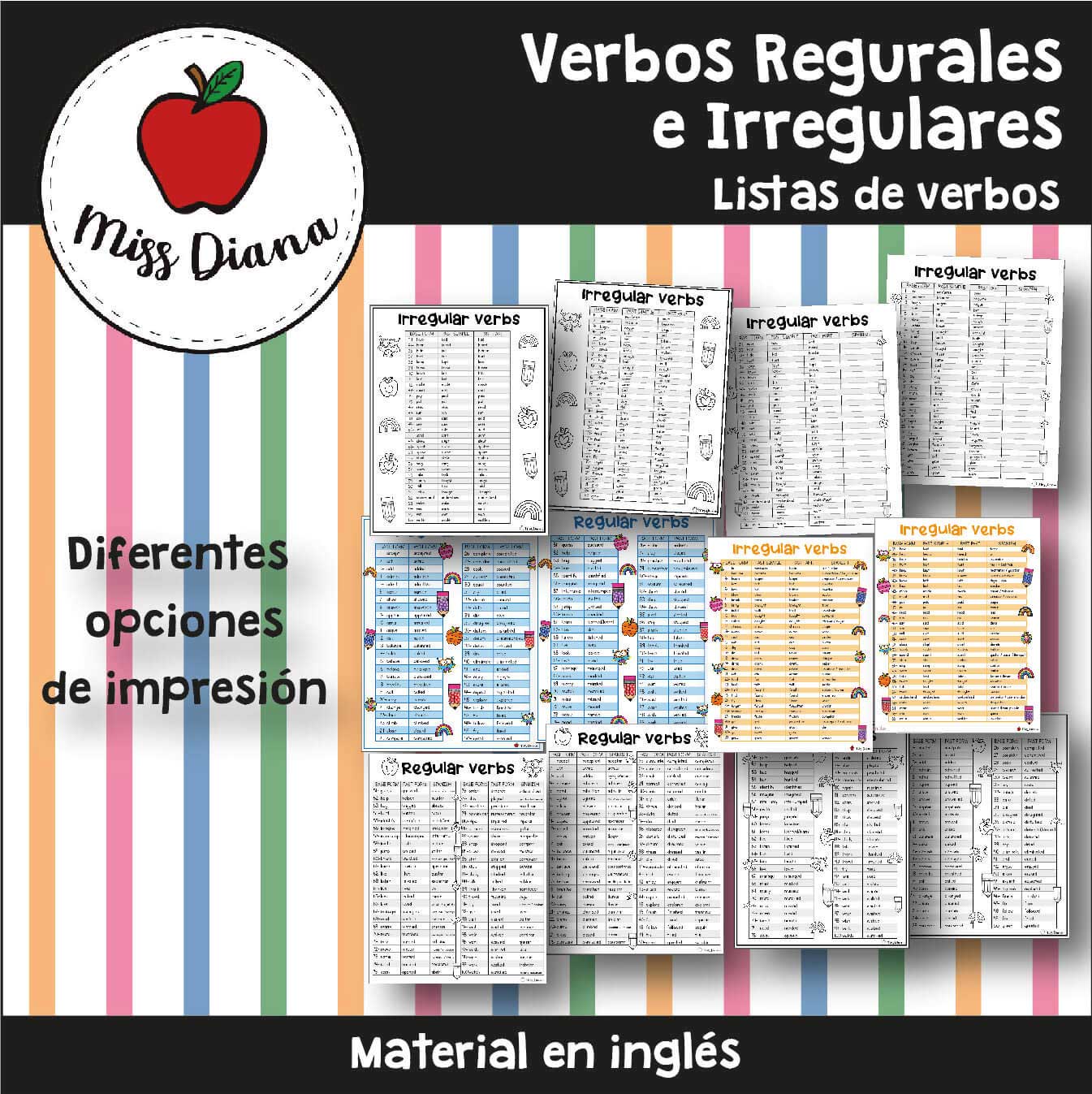 Imagen secundaria de VERBOS REGULARES E IRREGULARES