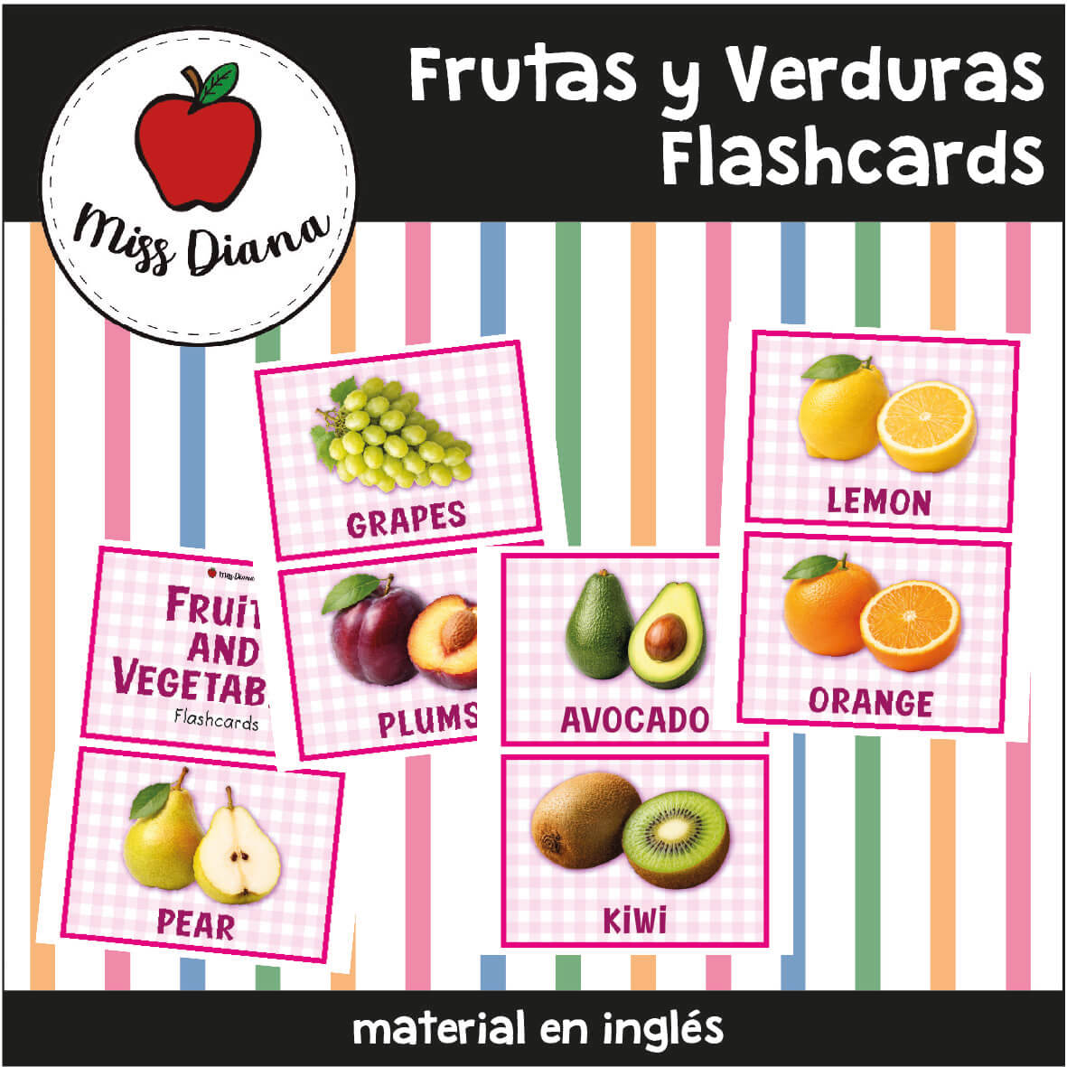 Imagen secundaria de TARJETAS FRUTAS Y VERDURAS
