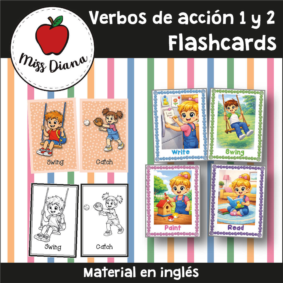 Imagen secundaria de VERBOS DE ACCION 1 Y 2