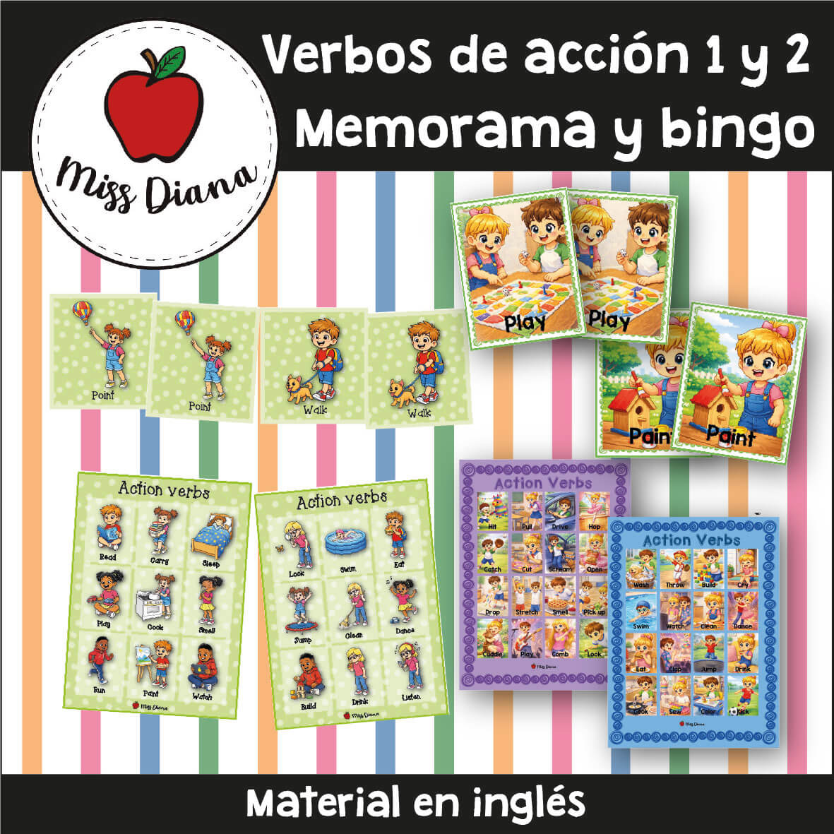 Imagen secundaria de VERBOS DE ACCION 1 Y 2