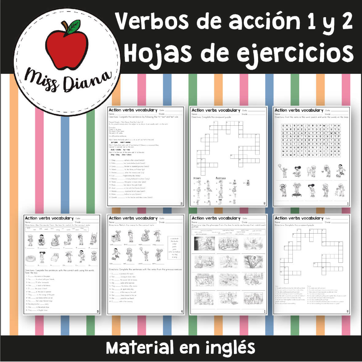 Imagen secundaria de VERBOS DE ACCION 1 Y 2