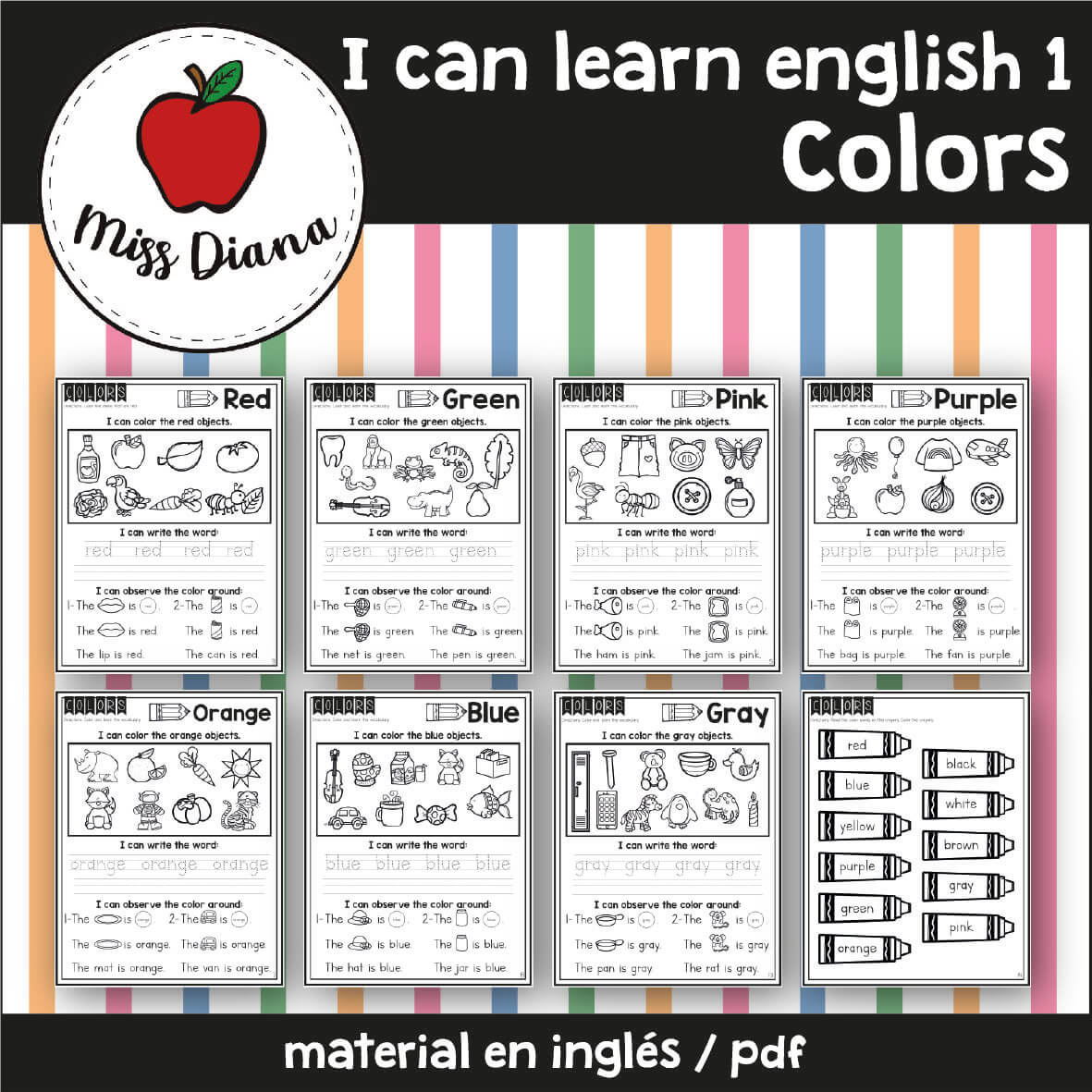 Imagen secundaria de I CAN LEARN ENGLISH 1