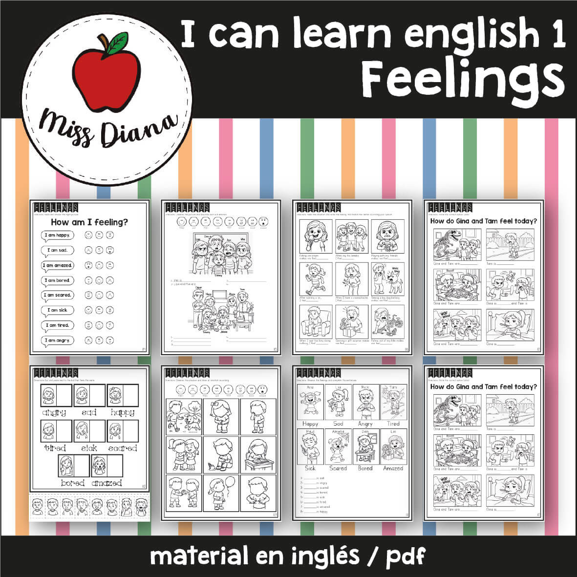 Imagen secundaria de I CAN LEARN ENGLISH 1