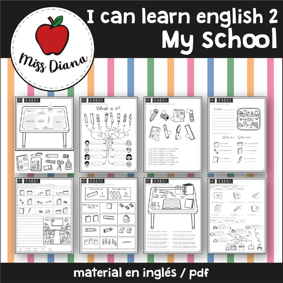 Imagen secundaria de I CAN LEARN ENGLISH 2