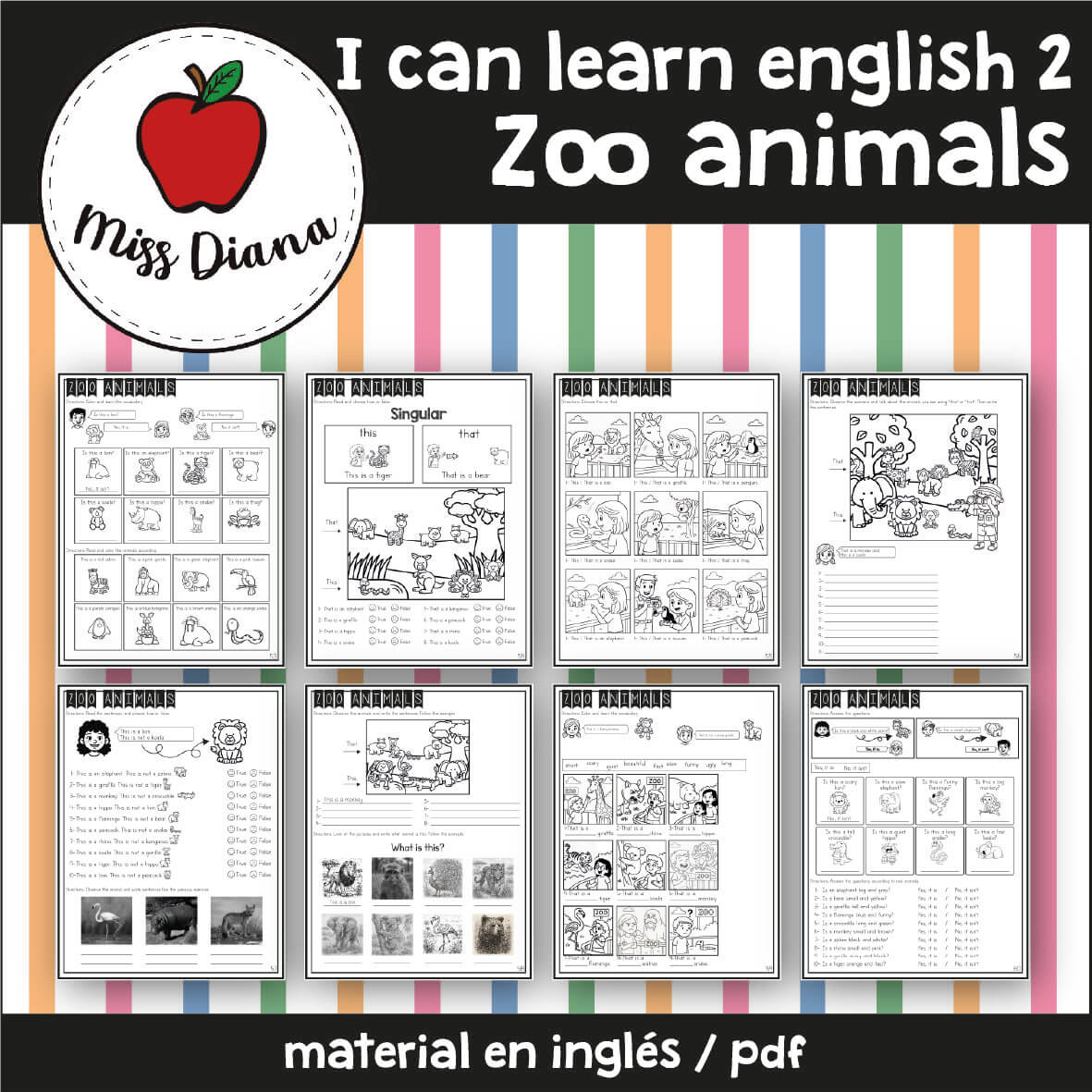 Imagen secundaria de I CAN LEARN ENGLISH 2