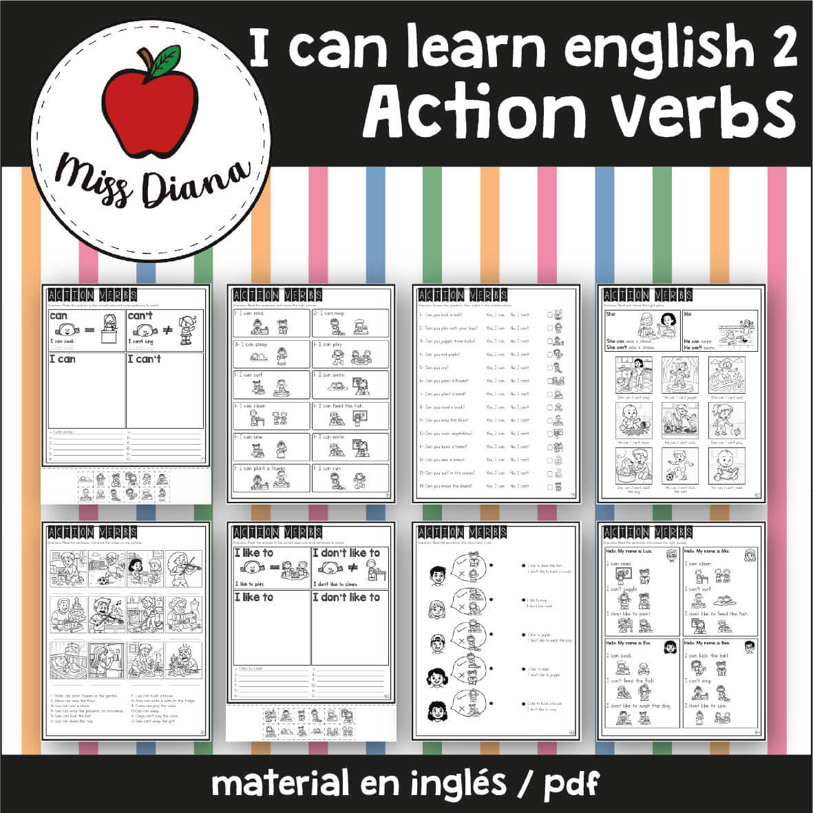 Imagen secundaria de I CAN LEARN ENGLISH 2