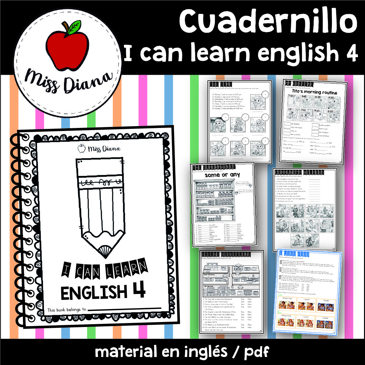 Imagen secundaria de I CAN LEARN ENGLISH 1 AL 5