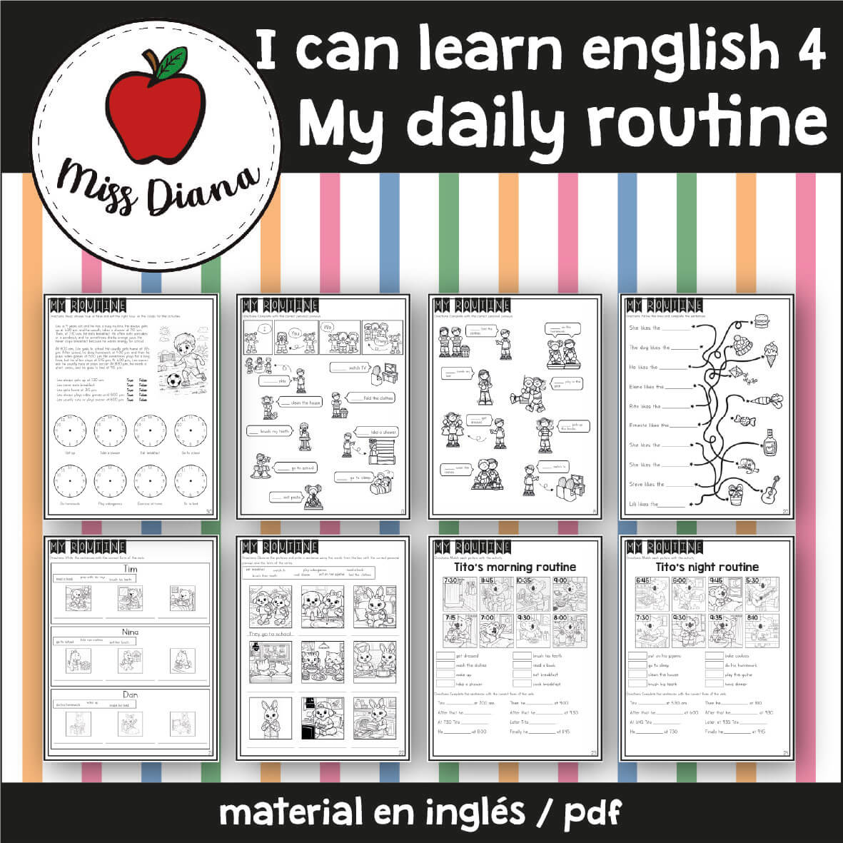 Imagen secundaria de I CAN LEARN ENGLISH 4