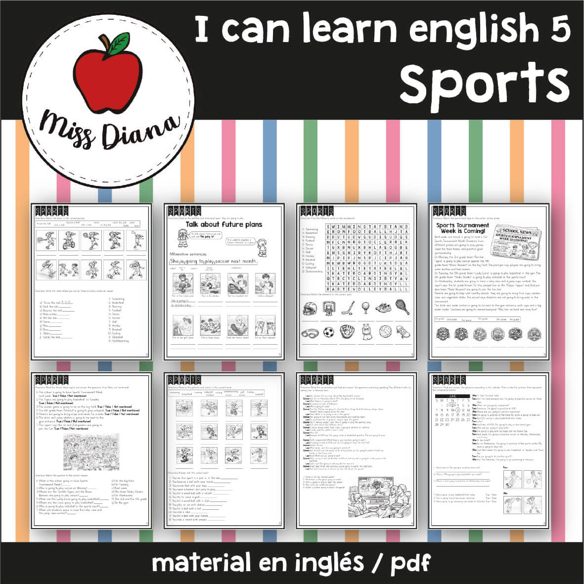 Imagen secundaria de I CAN LEARN ENGLISH 5