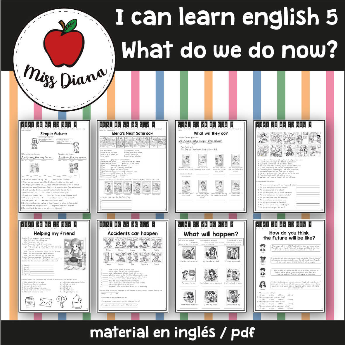Imagen secundaria de I CAN LEARN ENGLISH 5