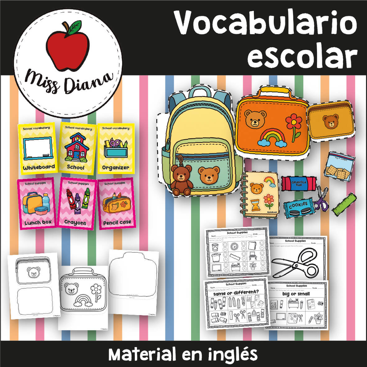 Imagen principal de VOCABULARIO ESCOLAR MINI SET