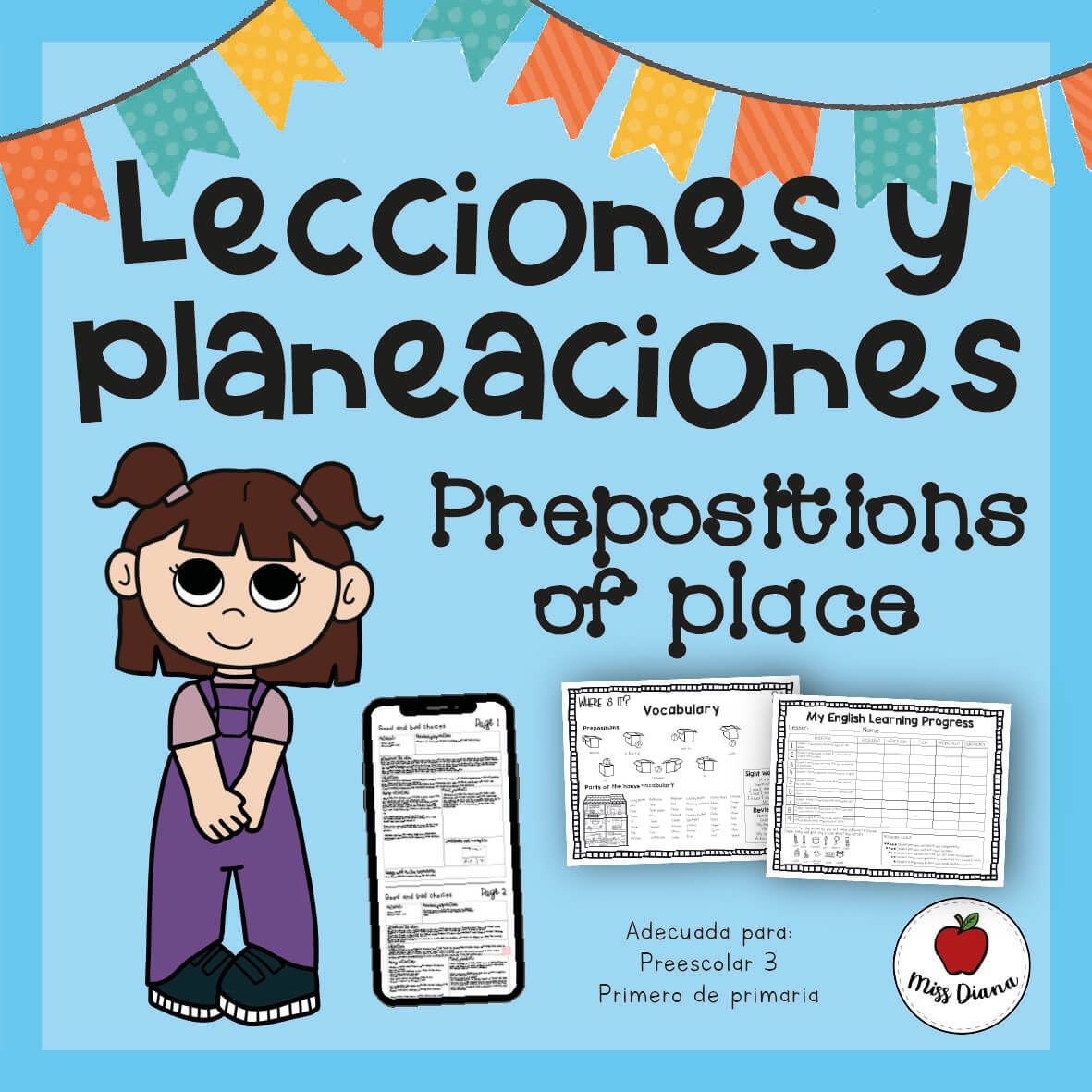Imagen principal de LECCION PREPOSICIONES DE LUGAR