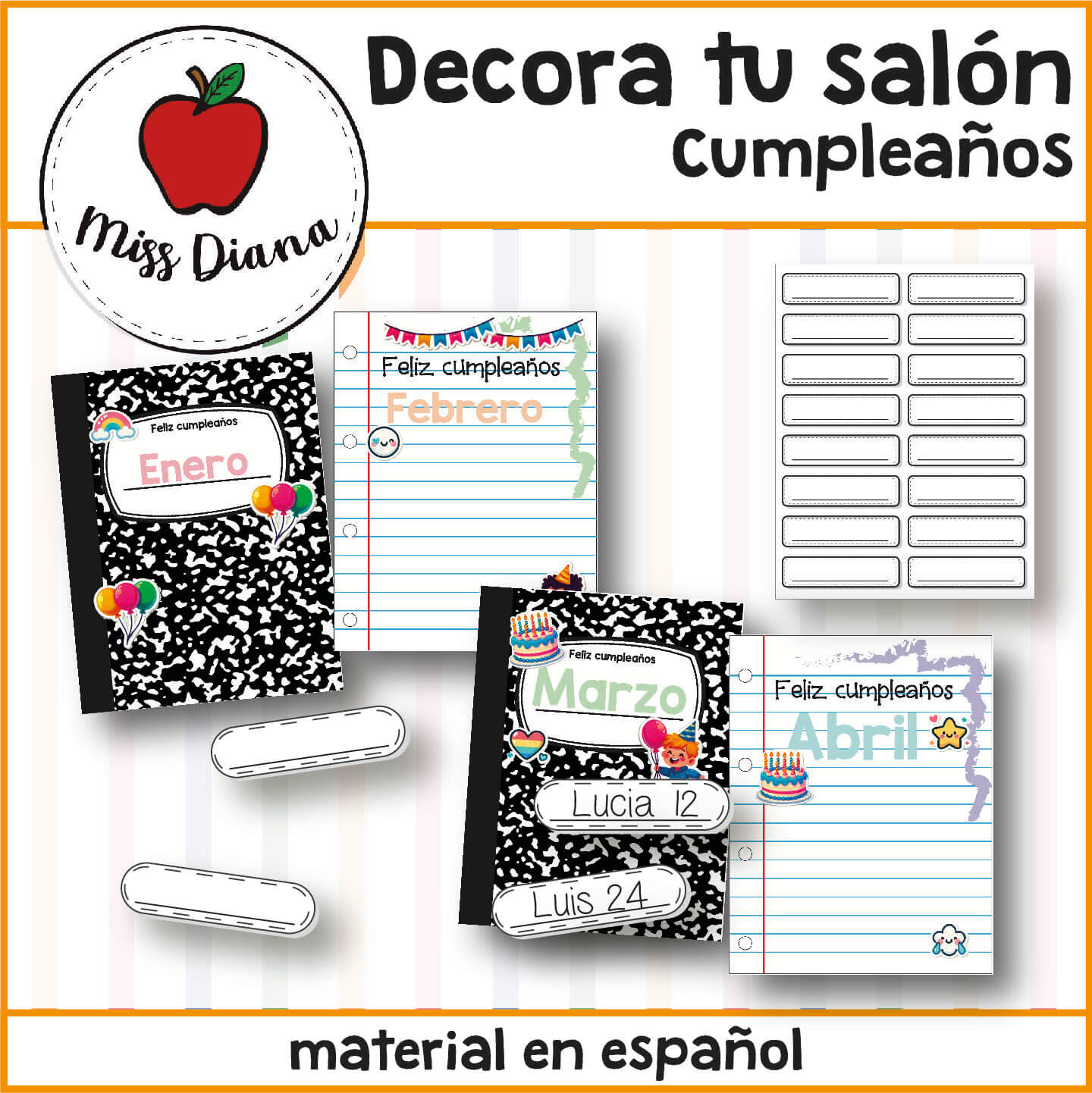 Imagen secundaria de DECORA TU SALON TEMA PASTEL